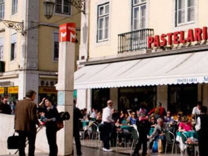 La Suíça, en la plaza lisboeta del Rossio