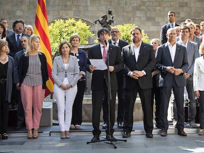 Puigdemont anuncia la data del refer&egrave;ndum.