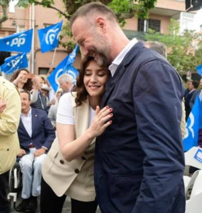 Díaz Ayuso y Pedro García Aguado, en un acto del PP.