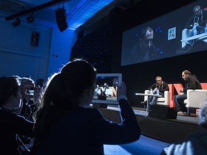 El cofundador y consejero delegado de WhatsApp, Jan Koum, durante el encuentro internacional de emprendedores 4 Years From Now.