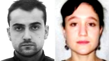 Oier Gómez Mielgo e Itziar Moreno Martínez (derecha), en una imagen del Ministerio del Interior.