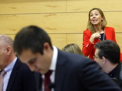 La concejal de Las Rozas Patricia Arenas en un Pleno municipal del año pasado.