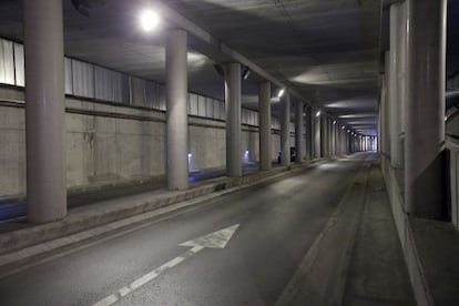 T&uacute;nel del eje Honorio Lozano-Batalla de Bail&eacute;n en el municipio de Collado Villaba. 