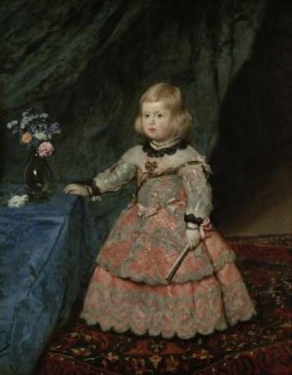 One of three portraits Velázquez painted of the Infanta Margarita and which are included in the new Prado exhibition.