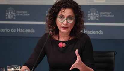 La ministra de Hacienda María Jesús Montero.