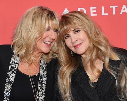 Christine McVie and Stevie Nicks in a 2018 image.