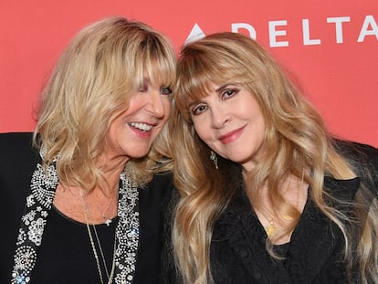 Christine McVie and Stevie Nicks in a 2018 image.