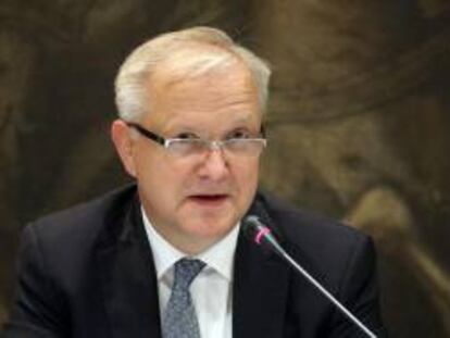 El vicepresidente de la Comisión Europea (CE) y responsable de Asuntos Económicos, Olli Rehn. EFE/Archivo