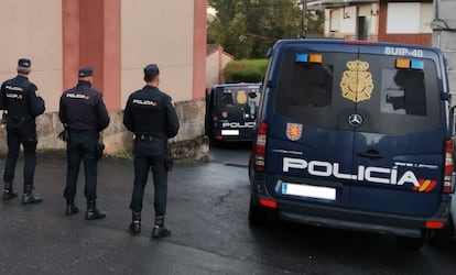 Unos agentes de la Policía Nacional, el pasado octubre.