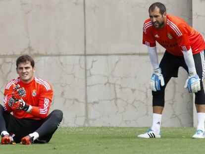 Iker Casillas y Diego López