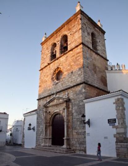 Una calle del puebo de Olivenza, en la provincia de Badajoz.