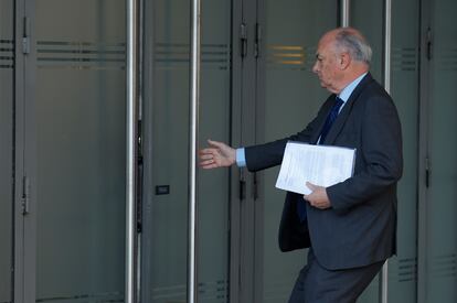 El juez Manuel García-Castellón, a su llegada a la Audiencia Nacional en una imagen de archivo.