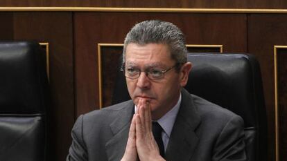 Justice Minister Alberto Ruiz-Gallardón.