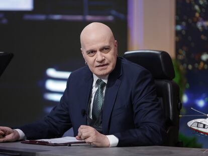 El cantante y presentador Slavi Trifonov, líder del partido Existe Tal Pueblo, en una imagen de su programa de televisión en noviembre de 2020.