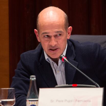 02/03/15 Pere Pujol Ferrusola comparece ante la comision que investiga la fortuna de la familia Pujol. Barcelona. 