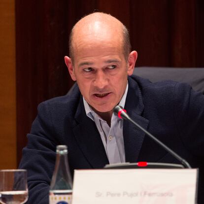 02/03/15 Pere Pujol Ferrusola comparece ante la comision que investiga la fortuna de la familia Pujol. Barcelona.