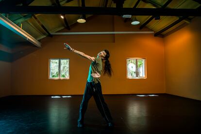 Werner, ensayando en su estudio.