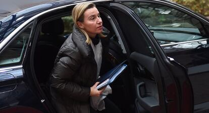 La jefa de la diplomacia europea, Federica Mogherini, el pasado d&iacute;a 21 en Bruselas.