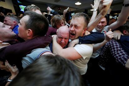 La euforia de los hinchas del Leicester