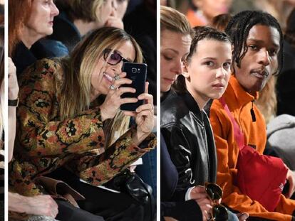 De izquierda a derecha: Anna Wintour, Sarah Jessica Parker y Mollie Bobby Brown.