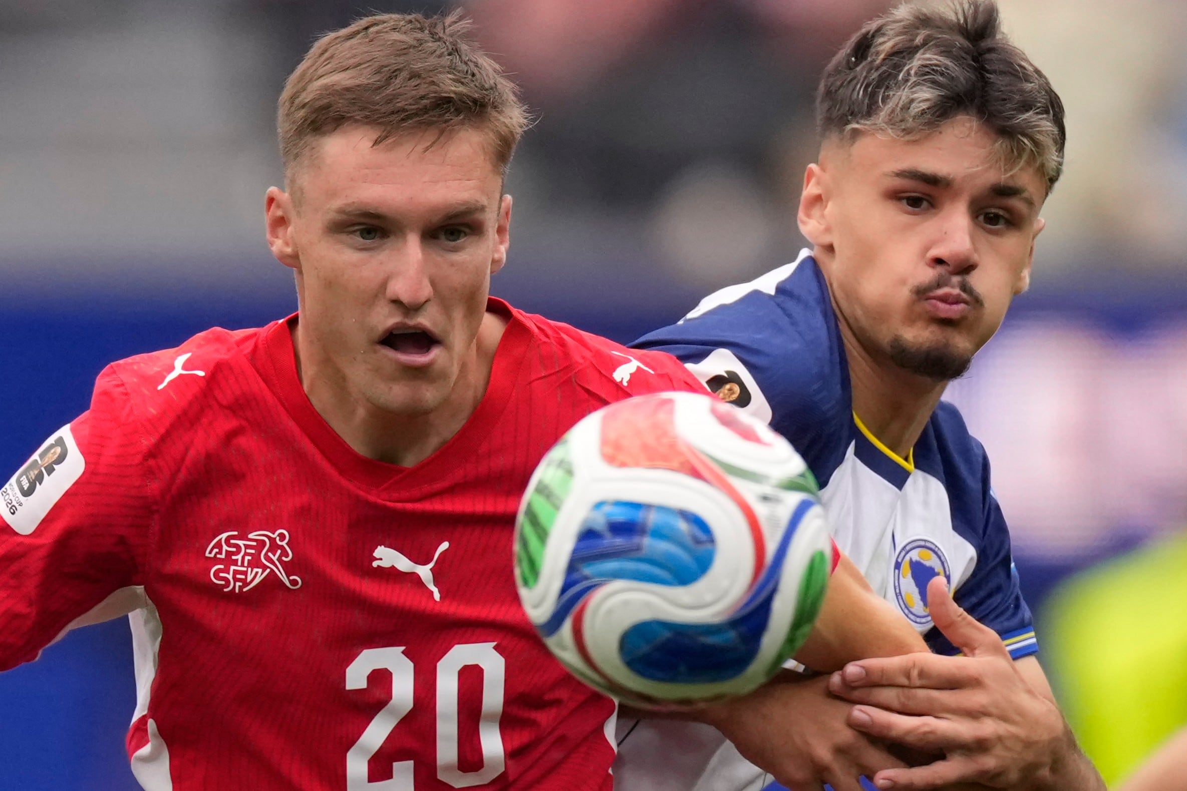 Suiza - Bosnia Herzegovina: Mundial 2026, en directo |Final de la primera parte en un partido dominado por los helvéticos