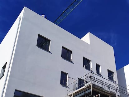 Obras de viviendas pasivas en la madrileña calle Duquesa de Castrejón, 9. 