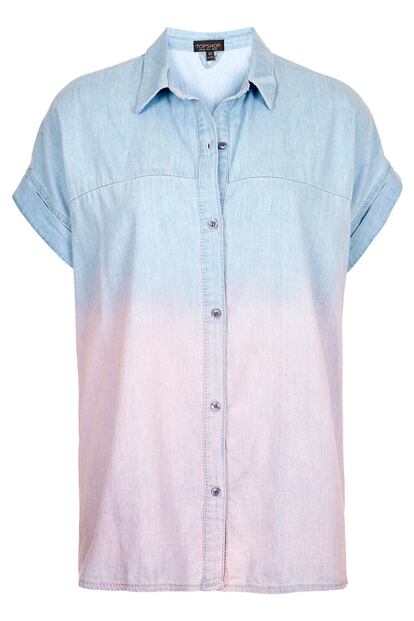 Camisa en degradado, de Topshop (42 euros).