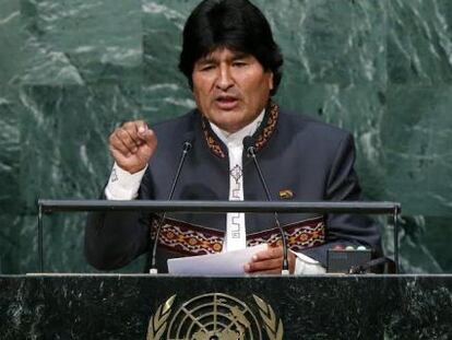 El presidente boliviano, Evo Morales, en septiembre en la ONU.