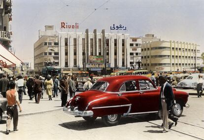 Vista de la Rue des Canons, en Beirut (Líbano) en torno a 1950.