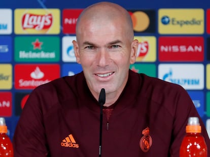 Zidane, este martes en rueda de prensa.