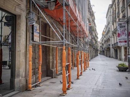 Viviendas en rehabilitación en Barcelona.