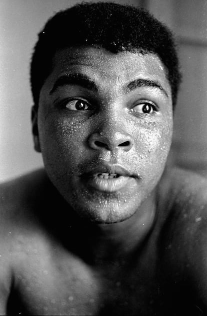 Retrato de Muhammad Ali en 1965.