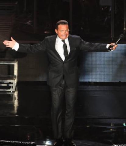 Luis Miguel, durante una actuación en enero de 2015 en el Auditorio Nacional en Ciudad de México.