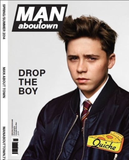 Portada de la revista 'Man about town', con Brooklyn Beckham.