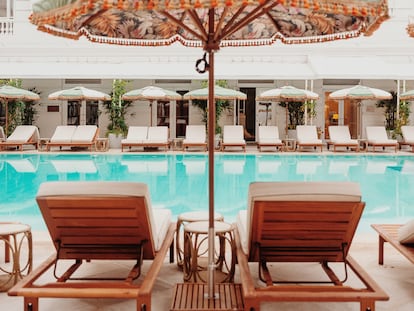 La legendaria piscina del Copacabana Palace.