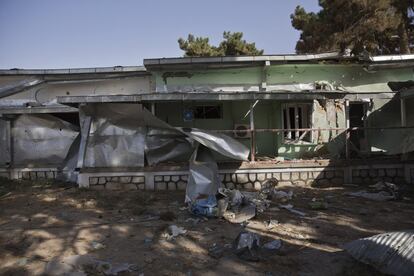 Así quedó la unidad de trauma del hospital de MSF en Kunduz tras el bombardeo estadounidense. En este edificio también se ubicaban los quirófanos y la sala de esterilización. 