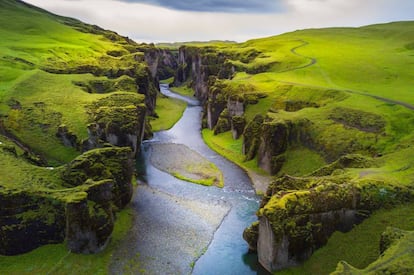 Cañón de Fjadrargljufur (Islandia)