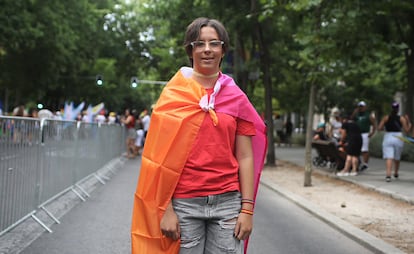 Nagore, a Pride March tenutosi a Madrid questo sabato.