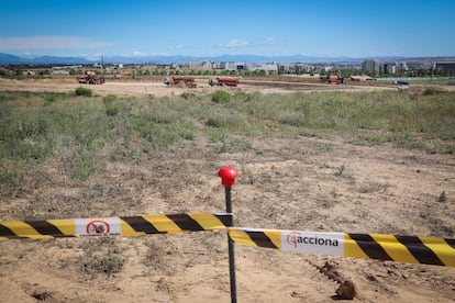 Obras de ampliación de Ifema en Valdebebas.