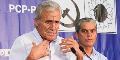 Jerónimo de Sousa, líder del PCP.