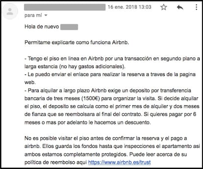 One of the mails sent out by fraudsters, in this case requesting a transfer of €1,500.