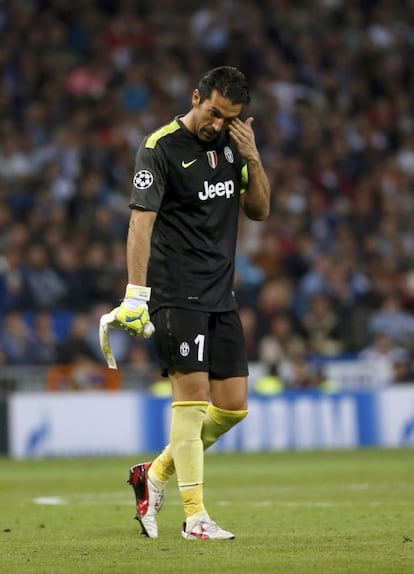 Buffon al terminar el partido