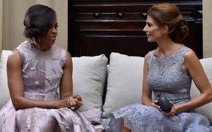 MIchele Obama y Juliana Awada en Buenos Aires en marzo de 2016.