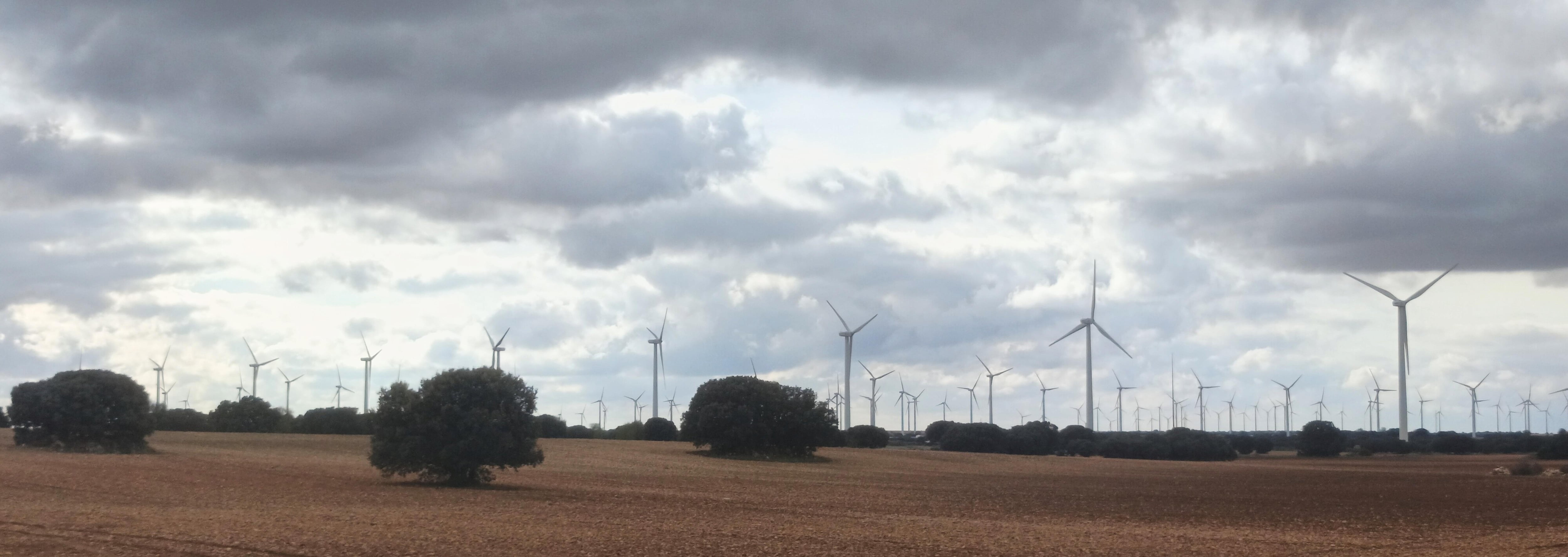 Turbinas de Gecama a las afueras del municipio de Tébar (Cuenca), el día 19.