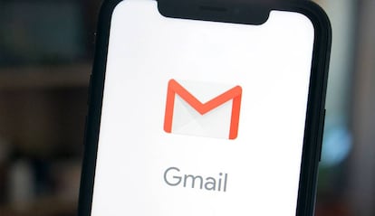 Gmail en un iPhone X.