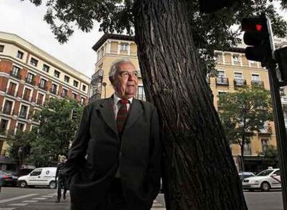 Philippe Nourry, en plena calle de Alcalá el lunes pasado.