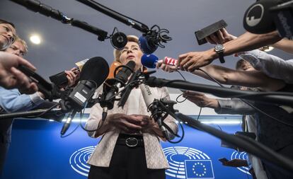 La candidata a presidir la Comisión Europea, Ursula von der Leyen.