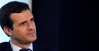 El presidente del PP, Pablo Casado.