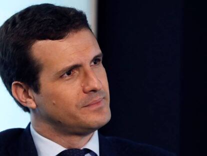 El presidente del PP, Pablo Casado.