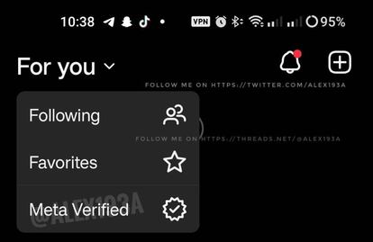 Verificado feed Instagram